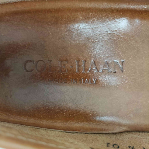 コールハーン COLE HAAN PRIMAVERA イタリア製 編み込みデザインタッセルローファー メンズ 7 1/2