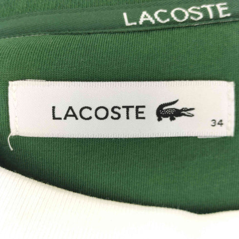 ラコステ LACOSTE クルーネック ラグラン スウェット レディース JPN:34