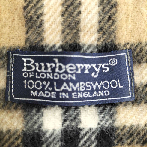 バーバリーズ BURBERRYS イングランド製 ノバチェック ウールマフラー レディース