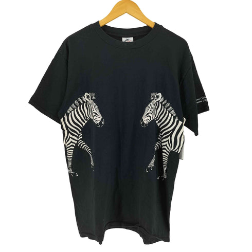 90s USA製 Harlequin シマウマ プリント Tシャツ メンズ XL