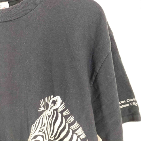 90s USA製 Harlequin シマウマ プリント Tシャツ メンズ XL