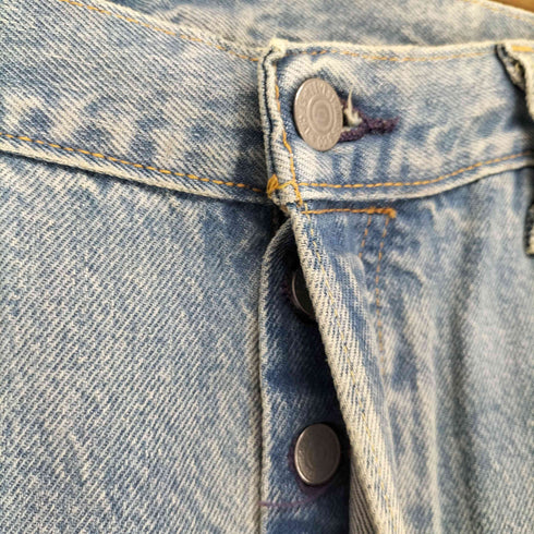 リーバイス Levis USA製 ボタン裏5244 ビックE 復刻 501 オリジナルフィット メンズ W36L32