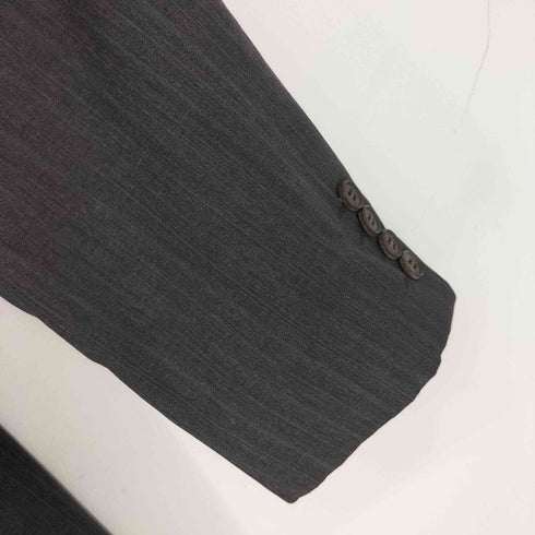 アクアスキュータム AQUASCUTUM ウール 2B 背抜き ストライプ テーラードジャケット メンズ