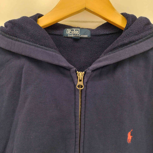 ポロバイラルフローレン Polo by RALPH LAUREN 90s ポニー刺繍 ジップアップ パーカー メンズ 160