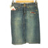 ドルチェアンドガッバーナ DOLCE&GABBANA 00s トルコ製 赤パッチ コインポケット デニムスカート レディース 24/38