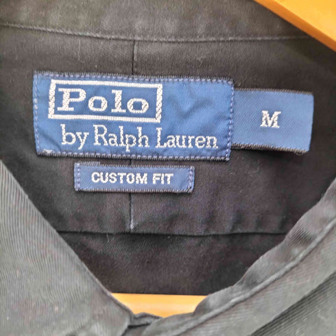 ポロバイラルフローレン Polo by RALPH LAUREN CUSTOM FIT SPAIN 国旗 ビッグポニー ボタンダウン L/S シャツ メンズ import:M