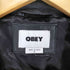 オベイ OBEY faux leather フェイクレザー ダブルライダース ジャケット メンズ S