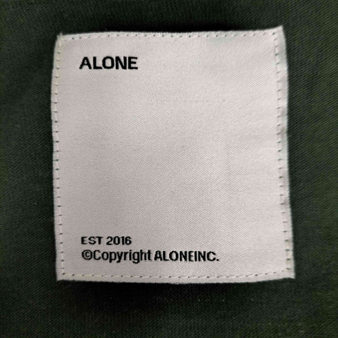 アローン ALONE ピグメント 両面プリントS/Sカットソー メンズ L