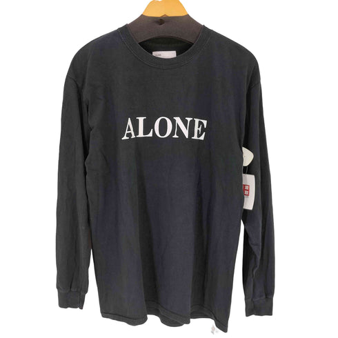 アローン ALONE ロゴプリントL/Sカットソー メンズ L