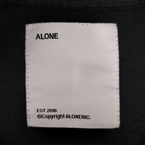 アローン ALONE ロゴプリントL/Sカットソー メンズ L