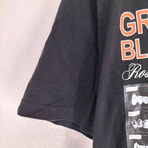 ザブラックアイパッチ THE BLACK EYE PATCH GRILLZ JEWELZ フロントプリントクルーネックTシャツ メンズ XL