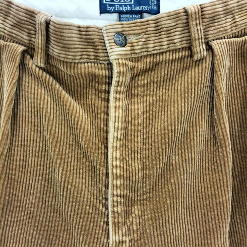 ポロバイラルフローレン Polo by RALPH LAUREN 90S ANDREW PANT コーデュロイ2タックパンツ メンズ 34/34