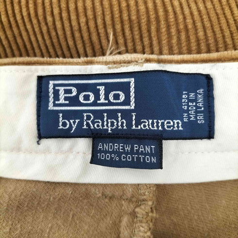 ポロバイラルフローレン Polo by RALPH LAUREN 90S ANDREW PANT コーデュロイ2タックパンツ メンズ 34/34