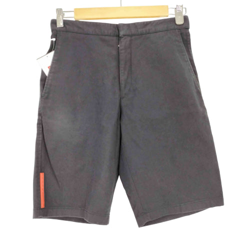 プラダ PRADA イタリア製 SPORT ロゴジップ ダブルストラップ ハーフチノパンツ レディース EUR:44-46