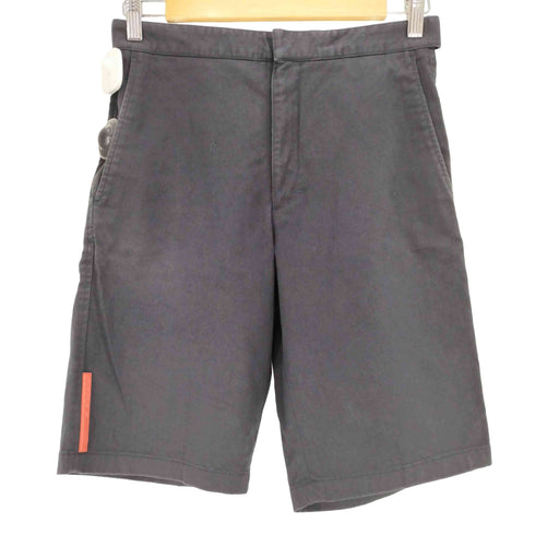 プラダ PRADA イタリア製 SPORT ロゴジップ ダブルストラップ ハーフチノパンツ レディース EUR:44-46
