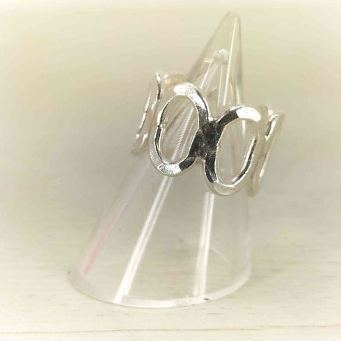 KAREN SILVER カレン族 オーバルモチーフリング メンズ 10号