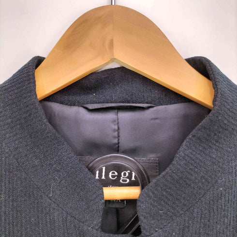 アレグリ allegri コーデュロイ バンドカラー カバーオール ジャケット 2タック センタープレス ワイド スラックスパンツ メンズ J:MA P:ウエスト82
