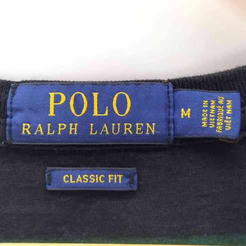 ポロラルフローレン POLO RALPH LAUREN 現行タグ CLASSIC FIT RL 67 クロス ボーン スカル S/S ボーダー ポケット Tシャツ メンズ import:M
