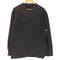 ルメール LEMAIRE 22SS V-NECK SHIRT コットン ギャバジン ブラック Vネック L/S シャツ メンズ EUR:46
