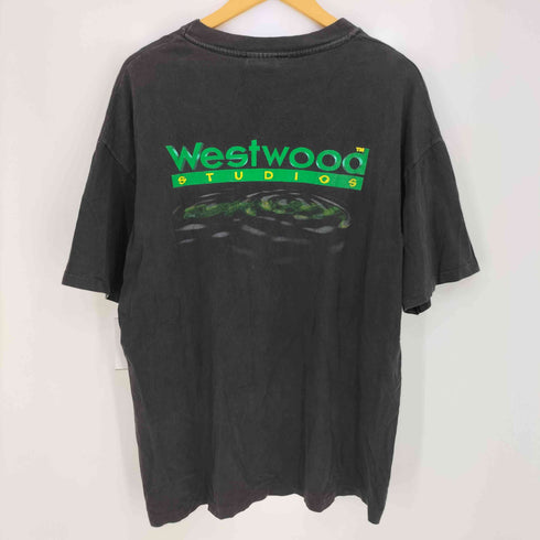 ヘインズ Hanes 90-00s シングルステッチ westwood STUDIOS 両面プリント クルーネック 半袖Tシャツ メンズ import:XL