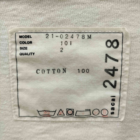 サカイ Sacai 21SS Archive Print Mix TEE アーカイブ プリント ミックス S/S Tシャツ メンズ JPN:2