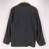 Real Man Real Style 裏地キルティング ストライプ ウール ハーフコート メンズ import:M