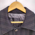 Real Man Real Style 裏地キルティング ストライプ ウール ハーフコート メンズ import:M