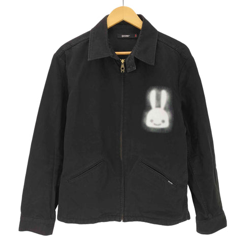 キューン CUNE 14AW バック ホロ ウサギ プリント スウィングトップ ジップアップ ブルゾン ワーク デッキ ジャケット メンズ JPN:3
