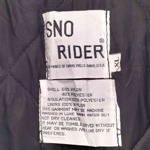 SNO RIDER made in usa 中綿ジップアップブルゾン メンズ JPN:XL