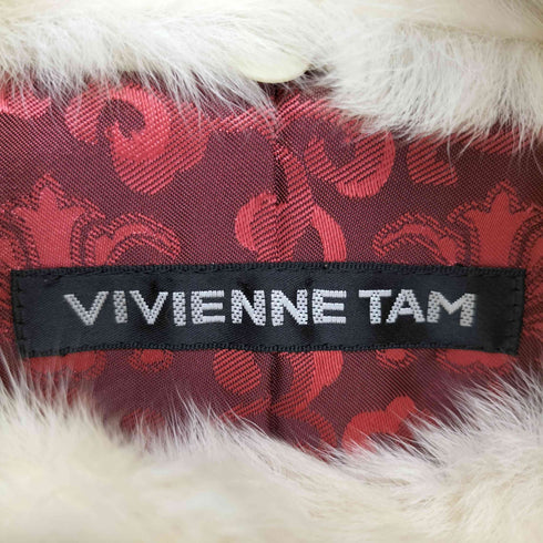ヴィヴィアンタム VIVIENNE TAM アンゴラウール チャイナボタン スタンドカラージャケット レディース JPN:0