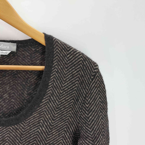 マックスマーラ MAX MARA 白タグ イタリア製 ヘリンボーン ニット レディース JPN:L