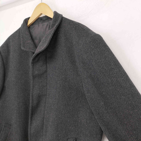 MONSIEUR PACO cashmere カシミヤ混 比翼 スタンドカラーコート メンズ JPN:M