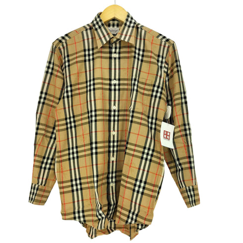 バーバリーズ BURBERRYS 90S ノバチェック シャドーホース L/S レギュラーカラーシャツ メンズ import:M