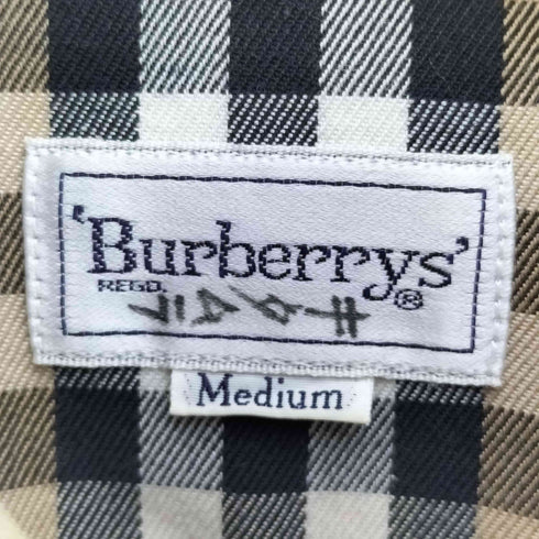 バーバリーズ BURBERRYS 90S ノバチェック シャドーホース L/S レギュラーカラーシャツ メンズ import:M