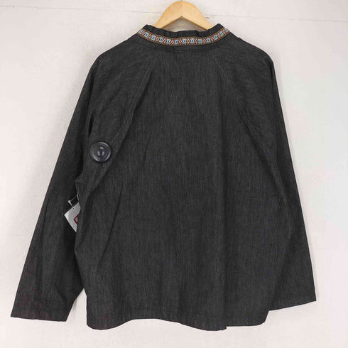 Jagged Edge Mountain Gear チロリアンテープ ネックボタン デニムシャツ メンズ JPN:M