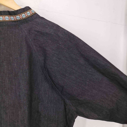 Jagged Edge Mountain Gear チロリアンテープ ネックボタン デニムシャツ メンズ JPN:M