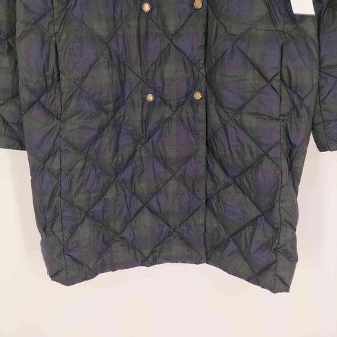 ジュンコシマダ JUNKO SHIMADA PART2 タータンチェック スナップボタン キルティング ダウンコート レディース JPN:11号