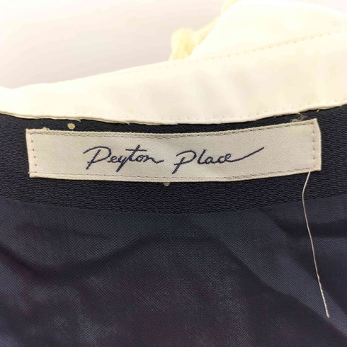 PEYTON PLACE 襟レースデザイン S/S ドットワンピース レディース