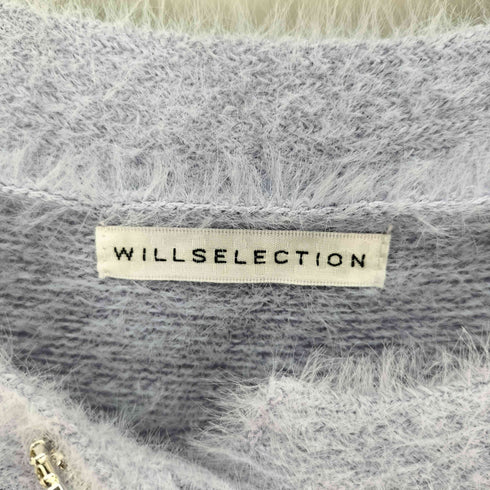 ウィルセレクション WILLSELECTION リボンモチーフシャギーカーディガン レディース FREE
