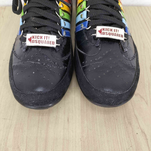 ディースクエアード DSQUARED2 レインボーデザイン レザー ローカットスニーカー メンズ 40