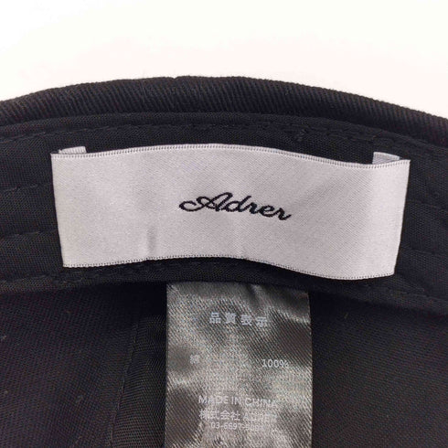 アドラー ADRER コットンキャップ メンズ