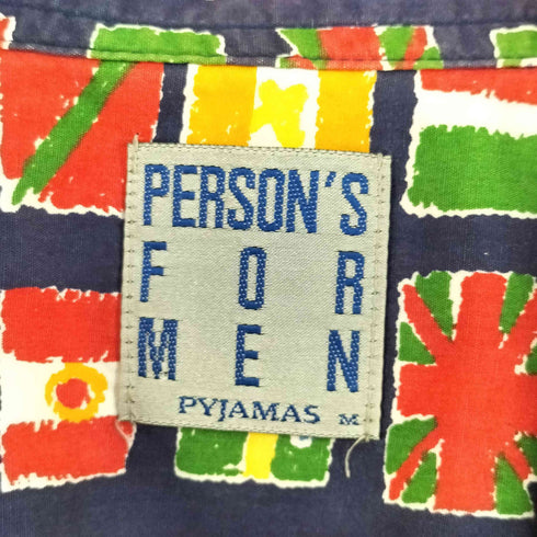 パーソンズフォーメン person's for men 国旗柄 パジャマシャツ メンズ M