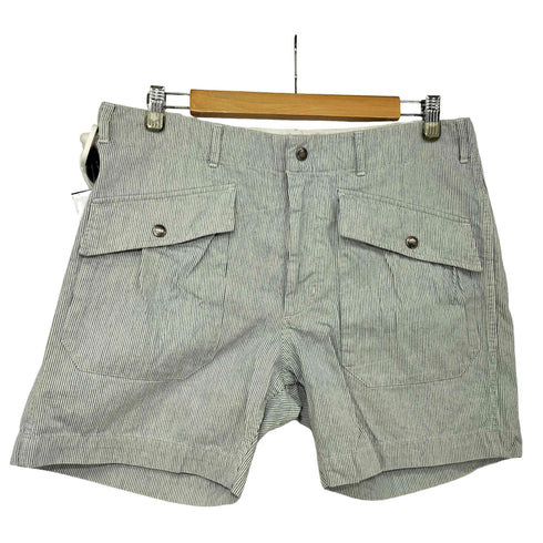 エンジニアードガーメンツ Engineered Garments USA製 ヒッコリーストライプ カーゴショーツ メンズ JPN:M
