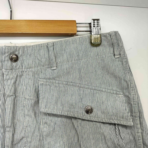エンジニアードガーメンツ Engineered Garments USA製 ヒッコリーストライプ カーゴショーツ メンズ JPN:M