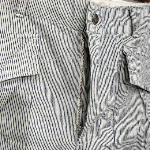 エンジニアードガーメンツ Engineered Garments USA製 ヒッコリーストライプ カーゴショーツ メンズ JPN:M