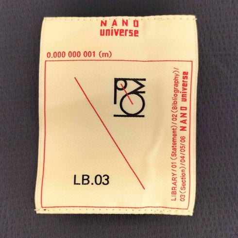 ナノユニバース NANO universe LB.03/ファインサッカージャケット メンズ import:M