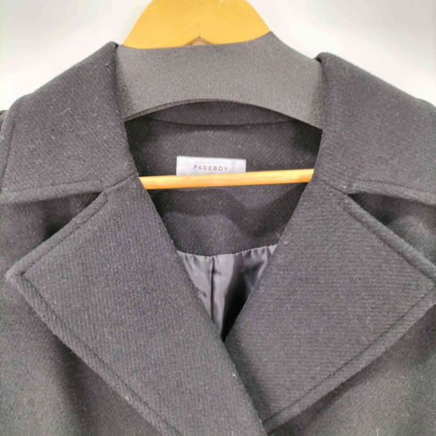 ページボーイ PAGEBOY ダブルブレスト ロングコート レディース JPN:S