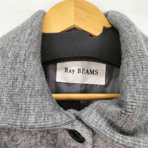 レイビームス Ray BEAMS リブ襟 ハーフ コート レディース