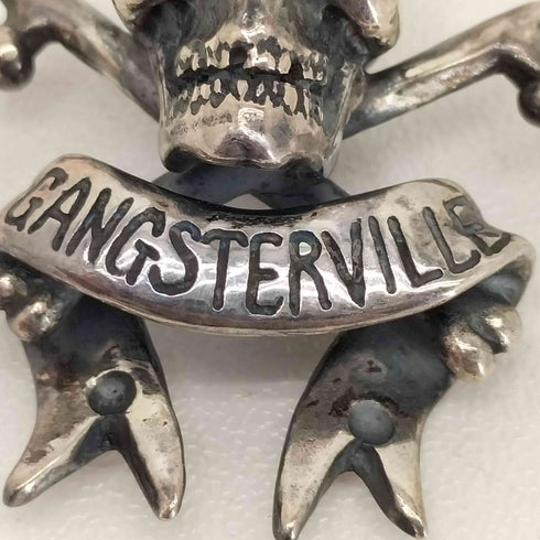 ギャングスタビル GANGSTERVILLE スカルペンダントトップ メンズ