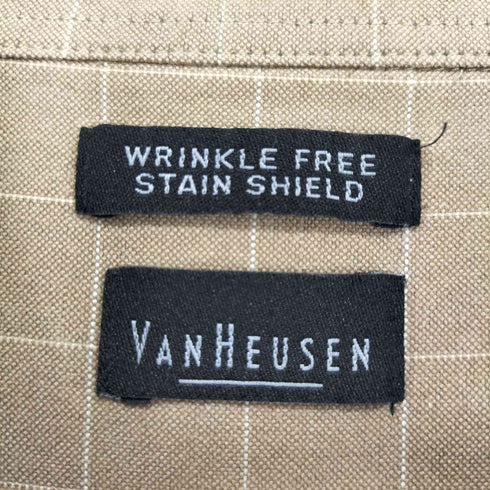 ヴァンヒューゼン VAN HEUSEN ボタンダウンチェックシャツ ビッグサイズ メンズ 4XL
